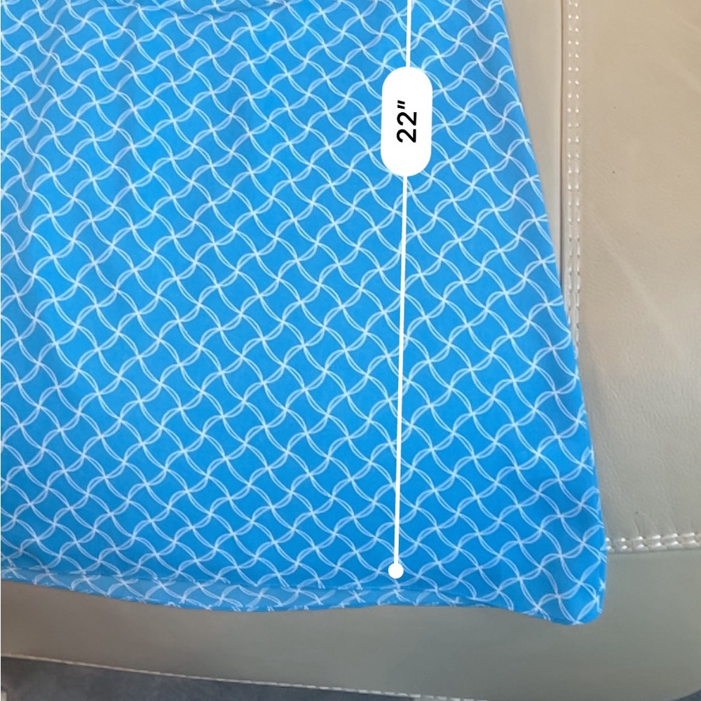 ๐๏ธ Banana Republic Blue Cap Sleeve Blouse Relaxed Fit, Size 6 - Picture 6 of 6